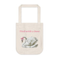 Swan Tote Bag — "Tied with a Bow" Organic Canvas Shopper