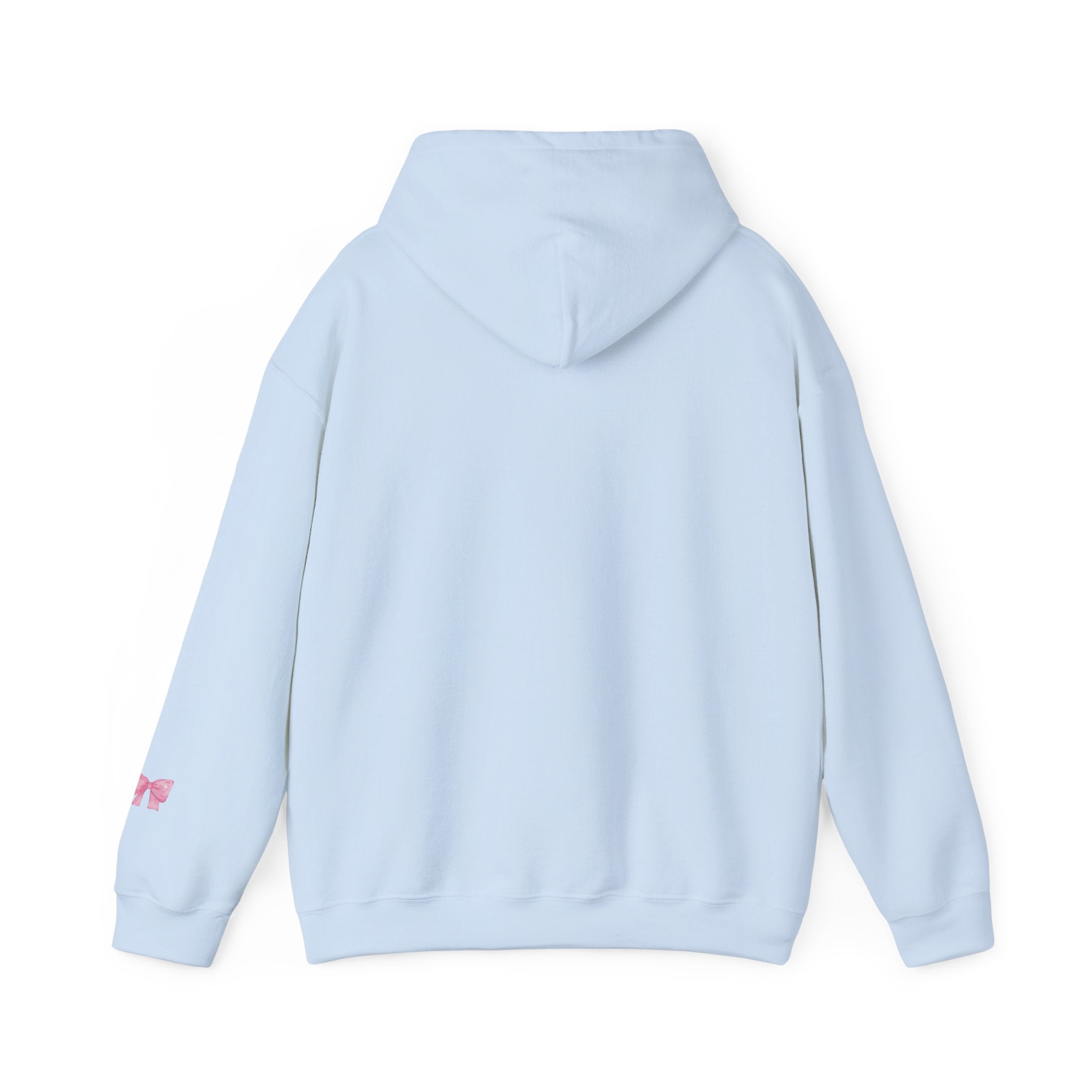 Swan with a Bow Hoodie — "Tied with a Bow" Cozy White Pullover