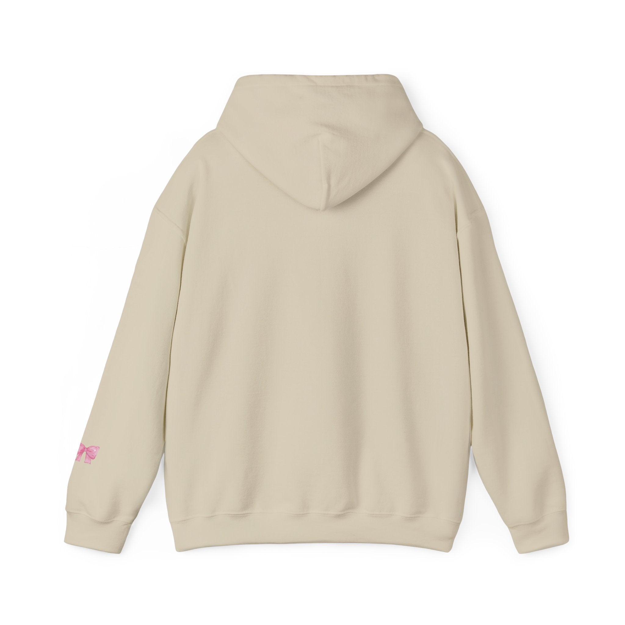Swan with a Bow Hoodie — "Tied with a Bow" Cozy White Pullover