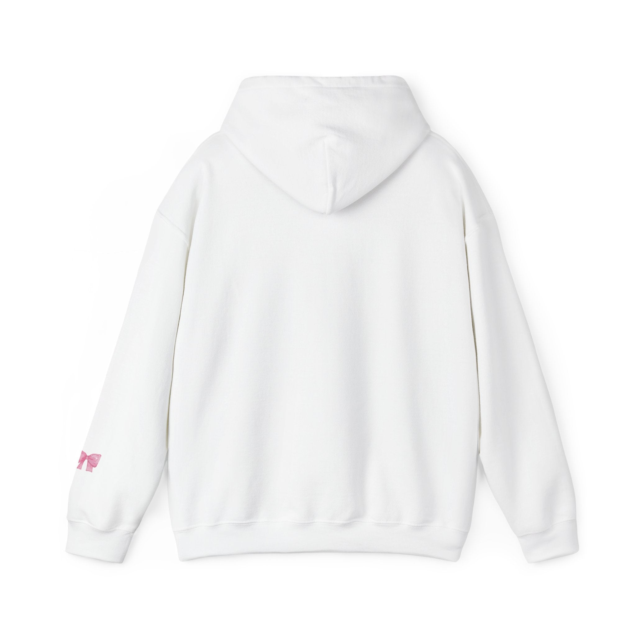 Swan with a Bow Hoodie — "Tied with a Bow" Cozy White Pullover